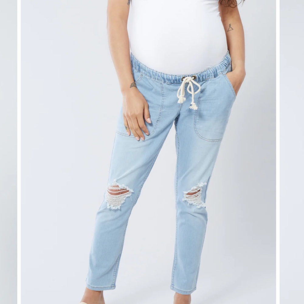 Ingrid & Isabel The Every Trimester Drawstring Maternity Jeans Size Small
